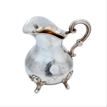 Großer Sahnegießer aus Silber - Historismus um 1850
