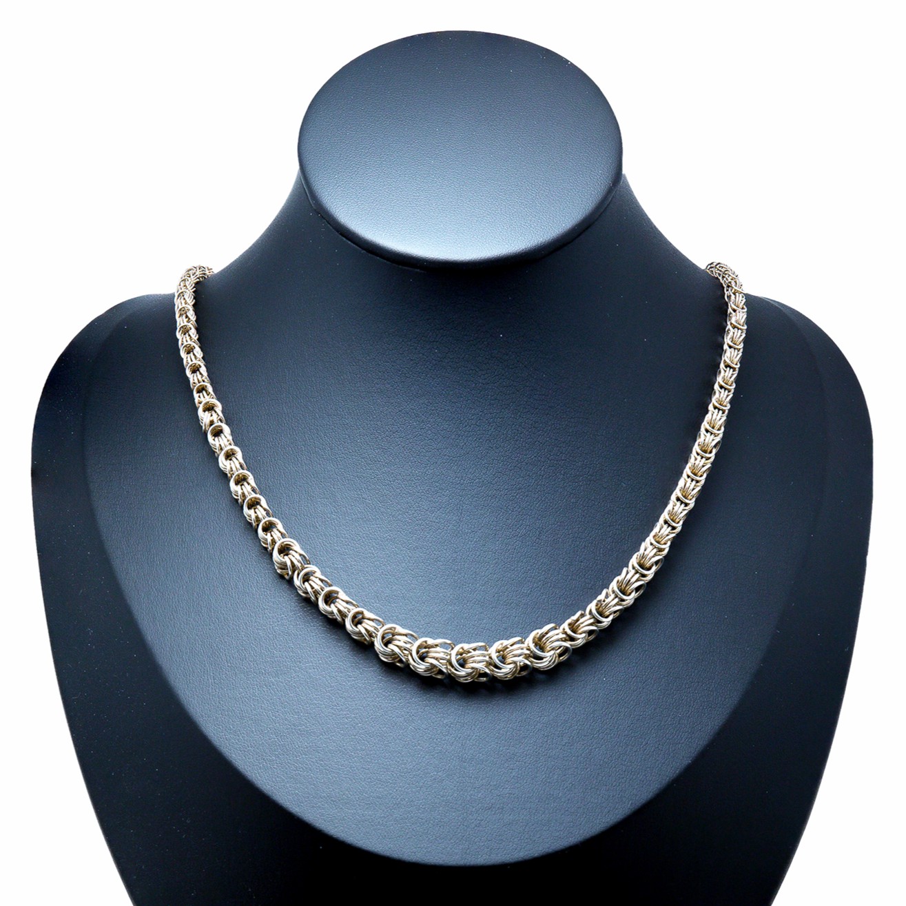 Eindrucksvolle Königskette Byzantinerkette aus 835 Silber