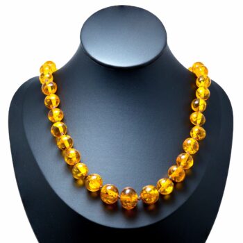 Hochwertige Natur-Bernsteinkette – Honigfarbene Bernsteinperlen