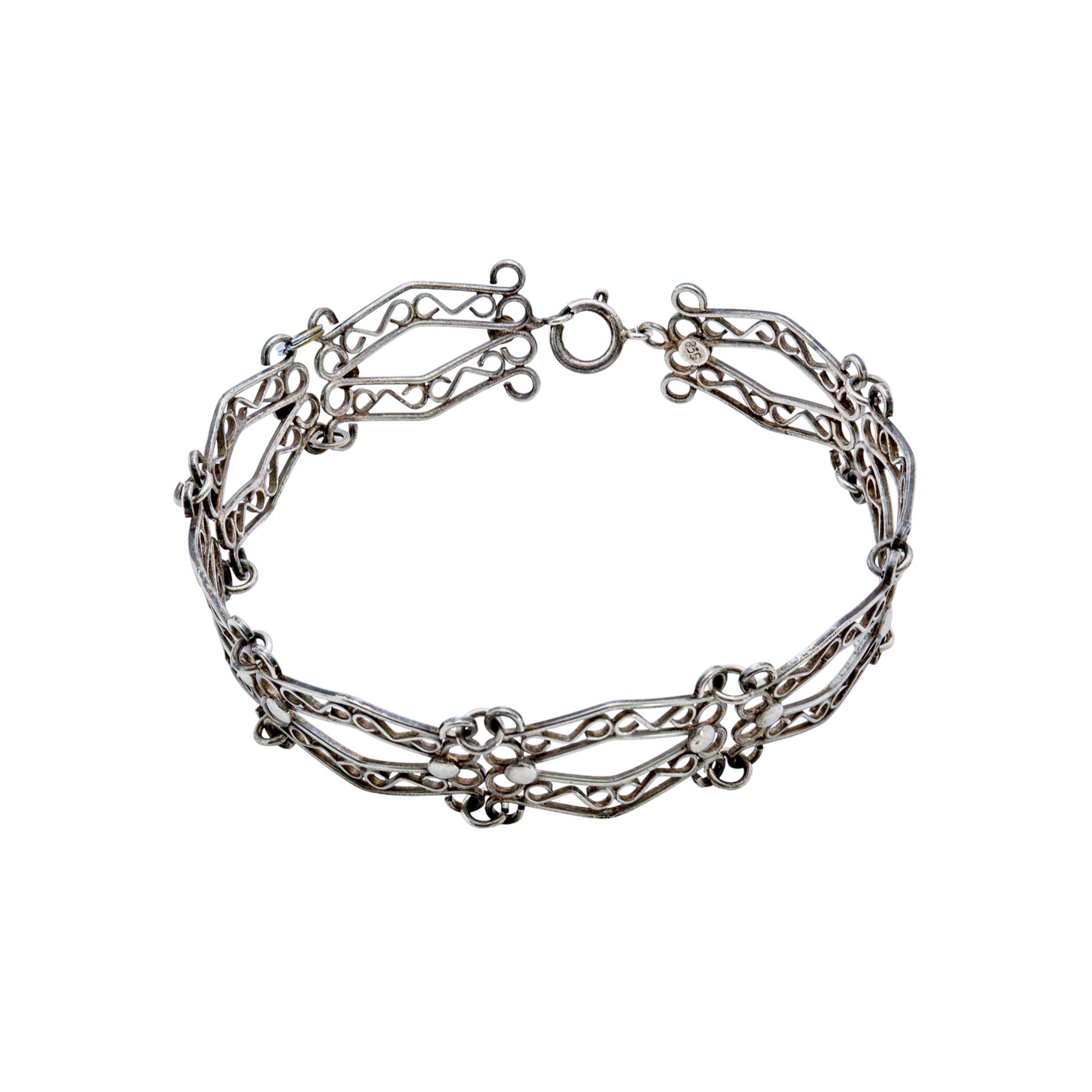 Filigran Silberarmband aus 835 Silber