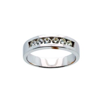 Exklusiver Diamant Memoire Ring aus 14kt 585 Weißgold