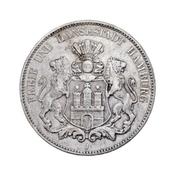 5 Mark Hansestadt Hamburg - Deutsches Kaiserreich 1903 J