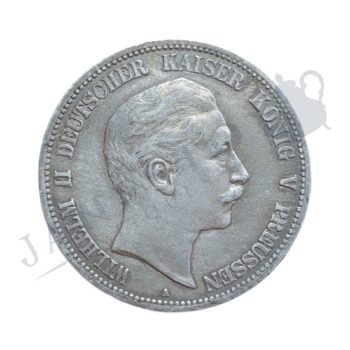 5 Mark Kaiser Wilhelm II. - Deutsches Kaiserreich 1902 A Janesto Antiques