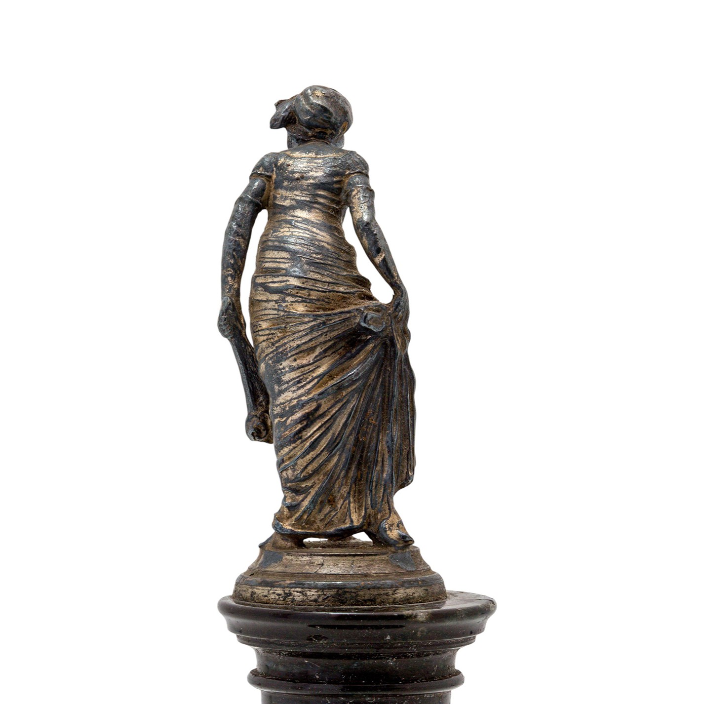 Paar französischer Kleinbronzen des 19. Jahrhunderts auf Marmorsockeln