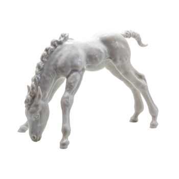 Porzellanfigur grasendes Fohlen - Meissen 1. Wahl