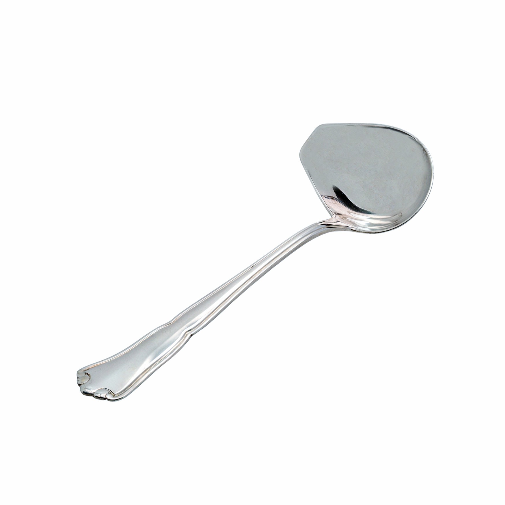 Klassisches 3-teiliges Vorlegebesteck aus 800er Silber – Saucenkelle, Zuckerzange & Zuckerlöffel