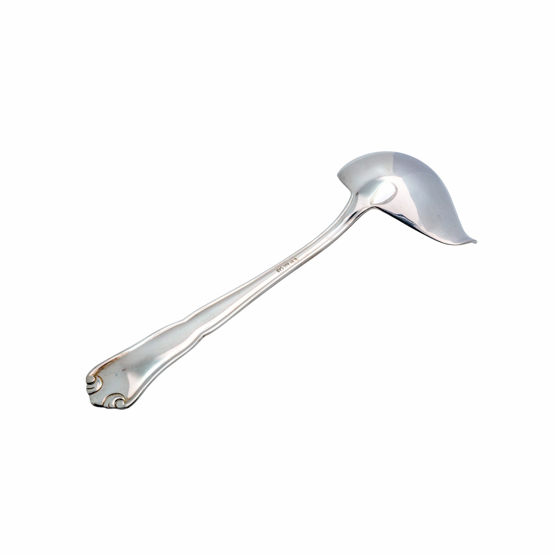 Klassisches 3-teiliges Vorlegebesteck aus 800er Silber – Saucenkelle, Zuckerzange & Zuckerlöffel