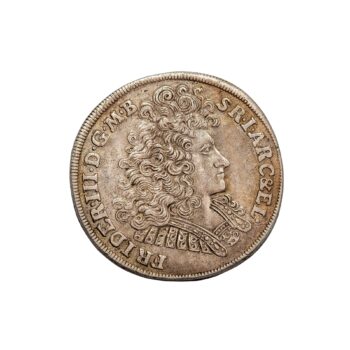 Brandenburg-Preußen ⅔ Taler 1693 – Friedrich III. – Silbermünze mit Porträt & Wappen