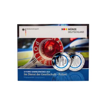 10 Euro Gedenkmünze Deutschland 2024 PP - Polizei