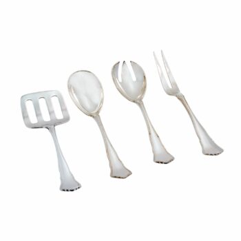 Klassisches 4-teiliges Vorlegebesteck 800er Silber - Fritz Gerber & Co aus Görlitz