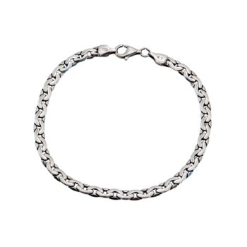 Stilvolles Panzerarmband aus 925 Sterlingsilber