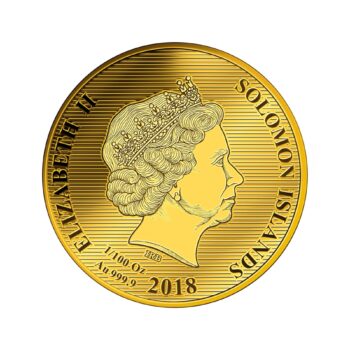 1/100 oz Goldmünze 10 Dollar Solomon Islands Feingold 999