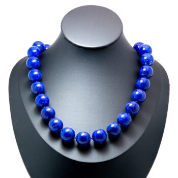 Edles Lapislazuli Collier mit Edelsteinkugeln 925 Silberverschluss – Zeitlose Eleganz in tiefem Königsblau