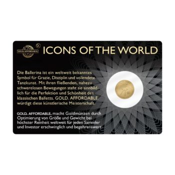 1/200 oz Goldmünze „Icons of the World“ Feingold 999