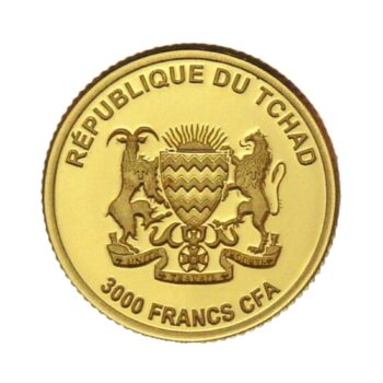 1/1000 oz Goldmünze 3000 Francs Republik Tschad