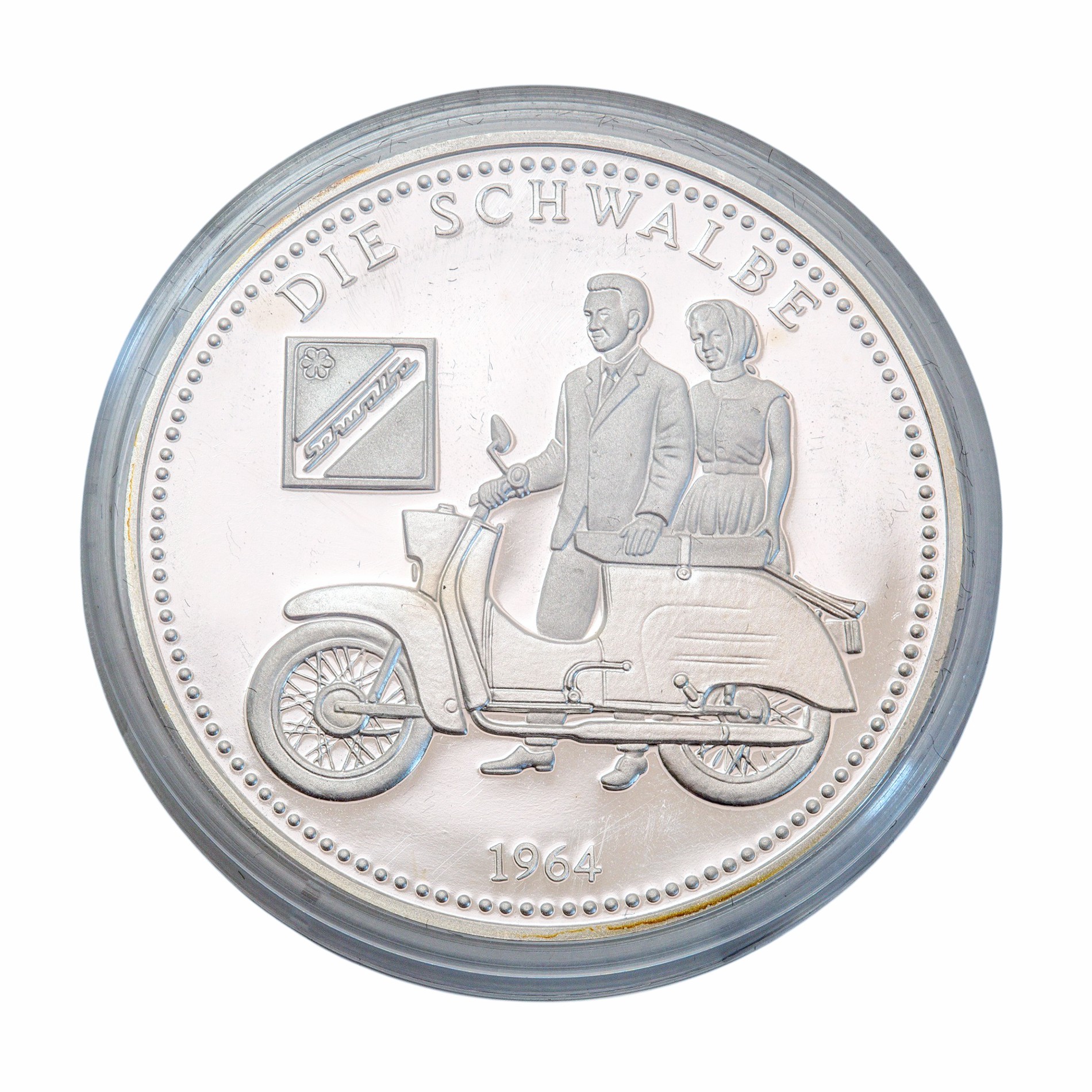 Silbermünze 40 Jahre DDR Schwalbe 1964 Feinsilber 999