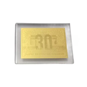 1/500 oz Goldbarren 30 Jahre Deurtsche Einheit Feingold 999